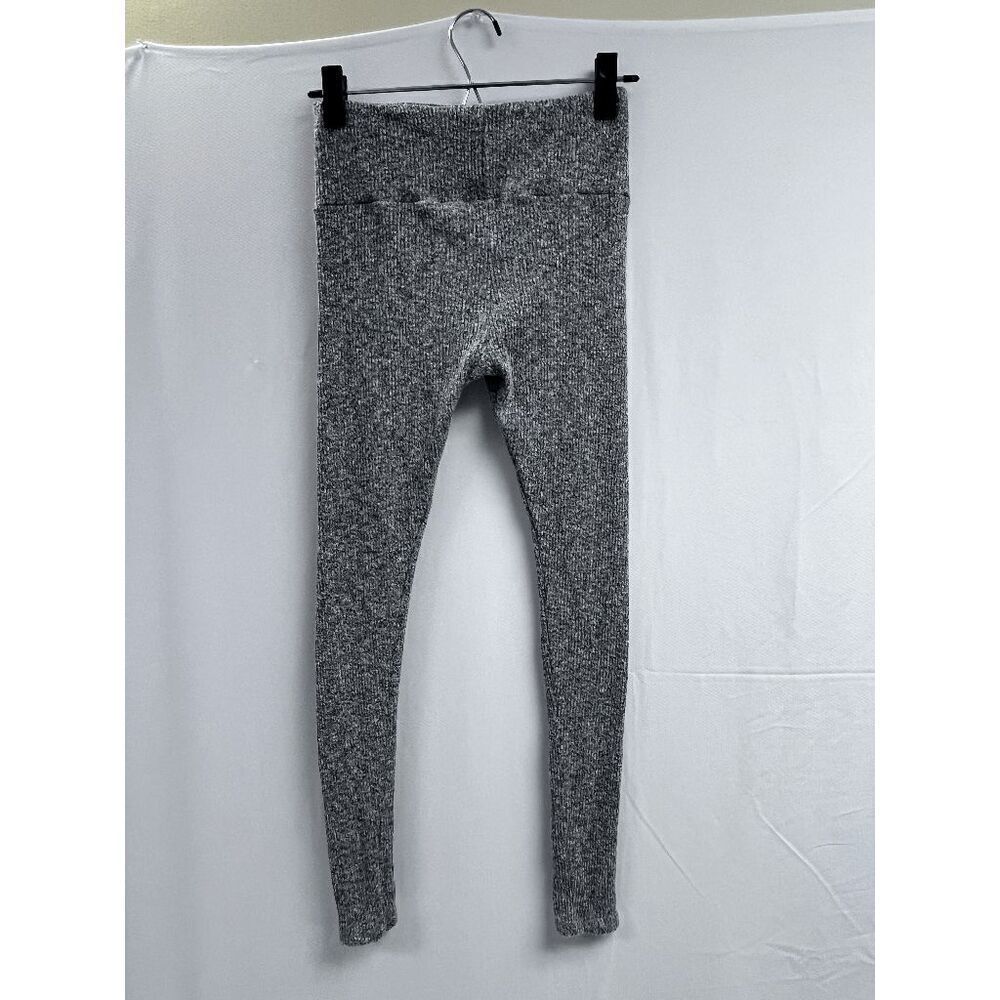 Fashion Nova Womens High-rise Ribbed Knit Criss-cross Open Leggings Gray Small - Picture 5 of 7